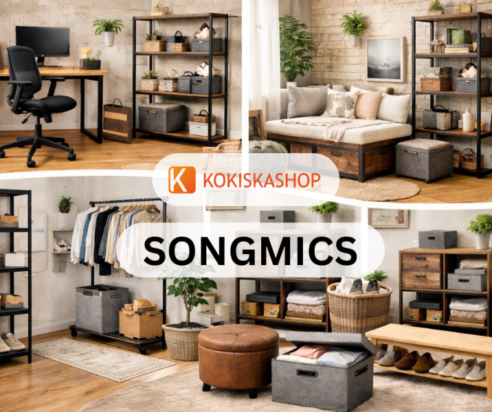 Novinka na kokiskashop: Značka SONGMICS rozšiřuje naši nabídku ještě víc, než čekáte