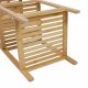 Bambusový regál, 5 polic, čtvercový 33 x 33 x 146 cm