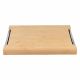 Bambusové prkénko, hliníkové odkapávače, 40 x 29 x 3,5 cm