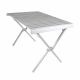 Kempingový stůl s taškou, hliníkový, šedý,108 x 71 x 72 cm