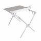 Kempingový stůl s taškou, hliníkový, šedý,108 x 71 x 72 cm