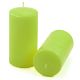 Zelená parafínová svíčka 15 cm, 65 h hoření, sada 2 ks