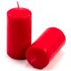 Červená parafínová svíčka 10 cm, 20 h hoření, sada 8 ks