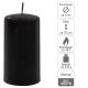 Černá parafínová svíčka 11,5 cm, 30 h hoření, sada 6 ks