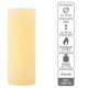 Krémová parafínová svíčka rustikální 20 cm, 90 h, sada 2 ks