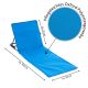 Nastavitelná plážová podložka s opěrkou, modrá, 2 ks