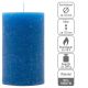 Modrá parafínová svíčka rustikální 11,5 cm, 40 h, sada 12 ks