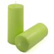 Zelená parafínová svíčka 25 cm, 180 h hoření, sada 2 ks