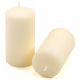 Krémová parafínová svíčka 11,5 cm, 30 h hoření, sada 12 ks