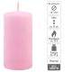 Růžová parafínová svíčka 10 cm, 20 h hoření, sada 8 ks