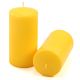 Žlutá parafínová svíčka 15 cm, 65 h hoření, sada 4 ks