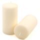 Krémová parafínová svíčka 15 cm, 65 h hoření, sada 6 ks