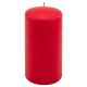Červená parafínová svíčka 15 cm, 65 h hoření, sada 2 ks