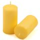 Žlutá parafínová svíčka 11,5 cm, 30 h hoření, sada 6 ks