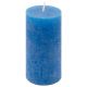 Modrá parafínová svíčka rustikální 10 cm, 25 h, sada 8 ks