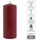 Vínová parafínová svíčka 25 cm, 180 h hoření, sada 4 ks