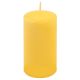 Žlutá parafínová svíčka 11,5 cm, 30 h hoření, sada 12 ks