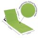 Nastavitelná plážová podložka s opěrkou, zelená, 2 ks