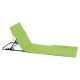 Nastavitelná plážová podložka s opěrkou, zelená, 2 ks