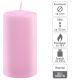 Růžová parafínová svíčka 11,5 cm, 30 h hoření, sada 12 ks