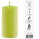 Světle zelená parafínová svíčka 10 cm, 20h hoření sada 16 ks