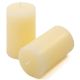 Krémová parafínová svíčka rustikální 11,5 cm, 40h, sada 6 ks