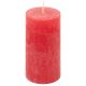 Červená parafínová svíčka rustikální 10 cm, 25 h, sada 16 ks