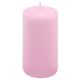Růžová parafínová svíčka 11,5 cm, 30 h hoření, sada 6 ks