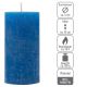 Modrá parafínová svíčka rustikální 10 cm, 25 h, sada 16 ks
