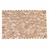 Protiskluzová předložka, teak, přírodní, 60 x 40 cm