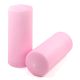 Růžová parafínová svíčka 25 cm, 180 h hoření, sada 2 ks