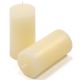 Krémová parafínová svíčka rustikální 10 cm, 25 h, sada 16 ks
