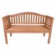 2 místná lavice DIVERO, ošetřené teakové dřevo, masiv