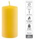 Žlutá parafínová svíčka 10 cm, 20 h hoření, sada 8 ks