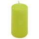 Světle zelená parafínová svíčka 10 cm, 20h hoření, sada 8 ks