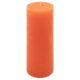 Oranžová parafínová svíčka rustikální 20 cm, 90 h, sada 2 ks
