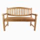 2 místná lavice DIVERO, ošetřené teakové dřevo, 120 cm