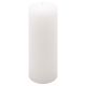 Bílá parafínová svíčka rustikální 20 cm, 90 h, sada 4 ks
