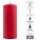 Červená parafínová svíčka 25 cm, 180 h hoření, sada 6 ks