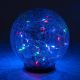 Solární osvětlení skleněná koule 25 LED, vícebarevná, 15 cm