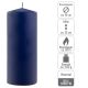 Modrá parafínová svíčka 25 cm, 180 h hoření, sada 4 ks