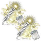 Sada vánočních LED řetězů 10 m, 100 LED, teplá bílá, 2 ks