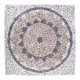 Mramorová mozaika, motiv slunce, 90 x 90 cm