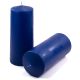 Modrá parafínová svíčka 25 cm, 180 h hoření, sada 2 ks