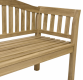 Zahradní lavice DIVERO 2místná, neošetřená, 131,5 cm