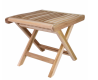 Skládací teakový stolička Divero do koupelny, 45 cm
