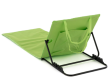 Polstrovaná plážová podložka s opěradlem, zelená, skládací