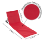 Polstrovaná plážová podložka s opěradlem, červená, skládací