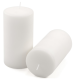 Bílé parafínové svíčky 15 cm, 65 h, 4 ks