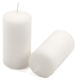 Bílá parafínová svíčka 10 cm, 20 h, 16 ks